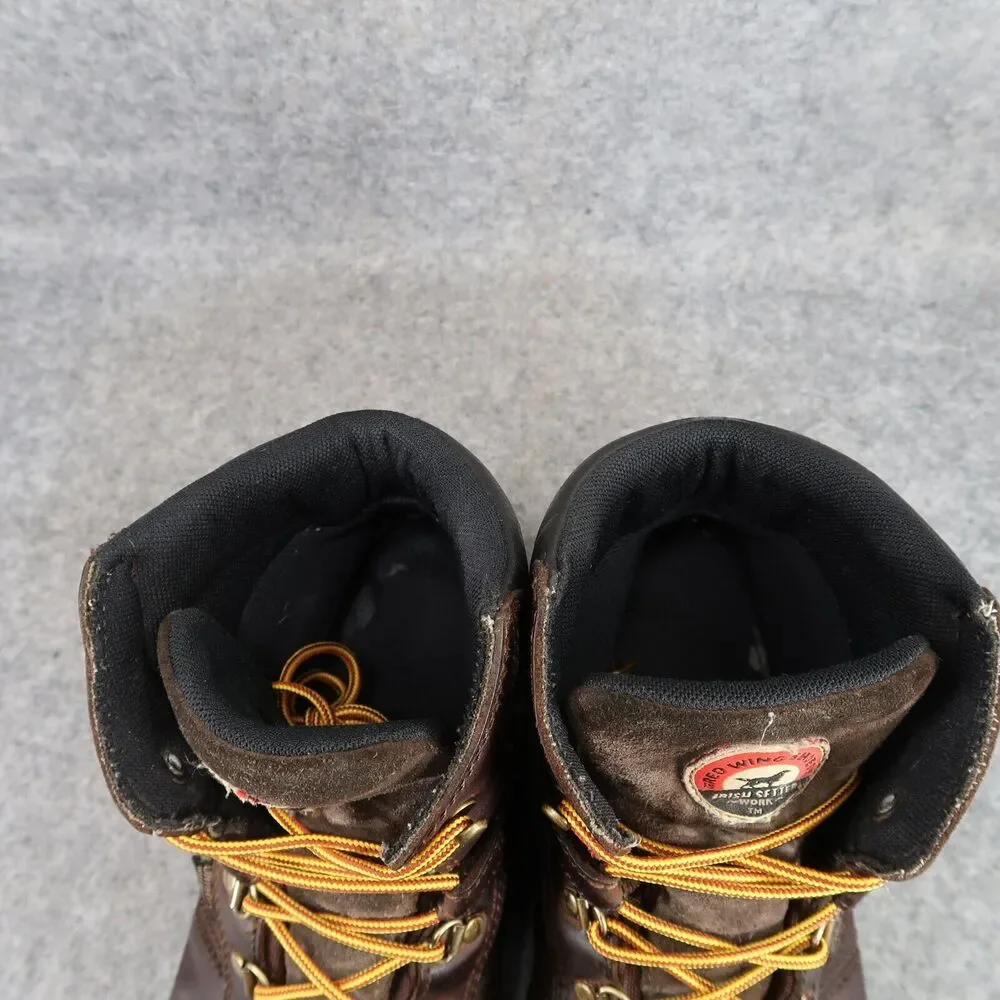 Red Wing Shoes Mens 12 Work Boot Leather Irish Setter Safety Toe Waterproof Ely